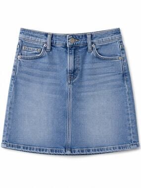 J Crew Blue Denim A Line Skirt Sz 0 Cowgirlcore Western Casual Essential Staple